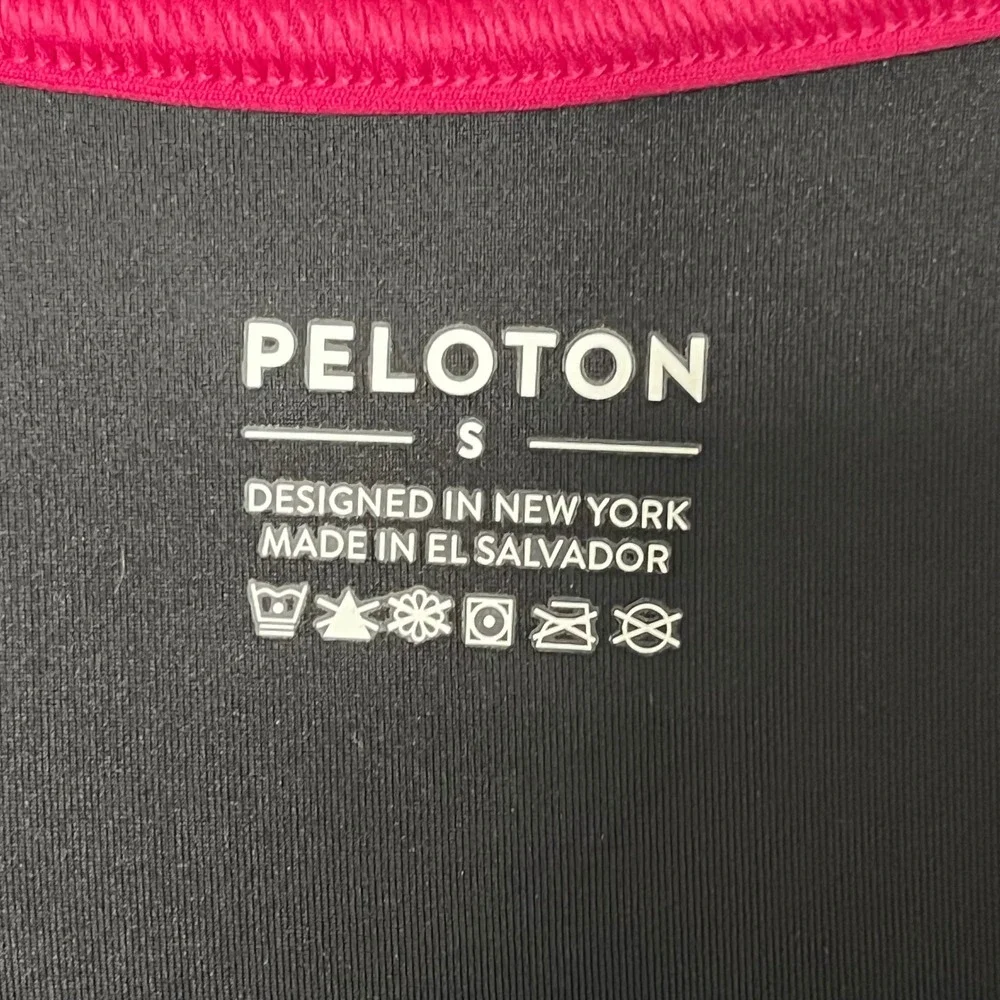 Peloton‎ Padded Sports Bra Black Pink Blue Racerback Size Small
